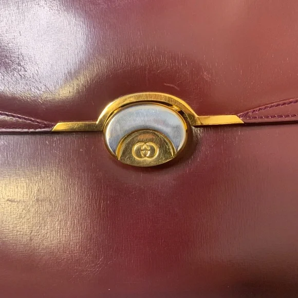 Gucci Vintage top handle leather flap bag - Picture 5 of 16